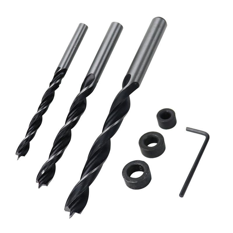 Dowel Drill Joinery Kit, 6/8/10mm Drive Adapter Woodworking Angle Drilling Holes, Woodwork Joint Angle