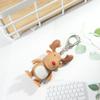 Children's Gifts Vocal Christmas Gift Deer Shape Key Ring Key Chain LED Lights Luminous