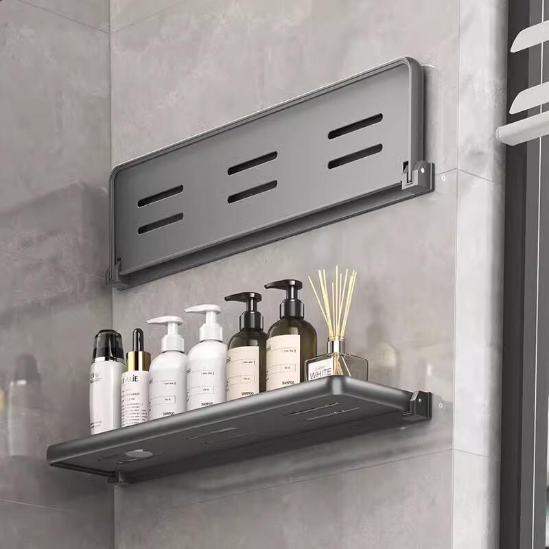 Jingmeiduo Wall-Mounted Folding Bathroom Shelf