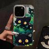 Forest Flower Cute Cartoon Black Cat Phone Case For iPhone 17 16 15 14 13 12 11 Pro Plus Max 17 Air 16E X XR XS Shockproof Cover