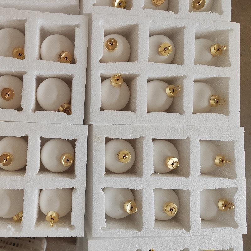 Keramická vánoční koule Hladká Graffiti DIY Keramické koule Vánoční dekorace Malovací koule Dětské puzzle Kreslení