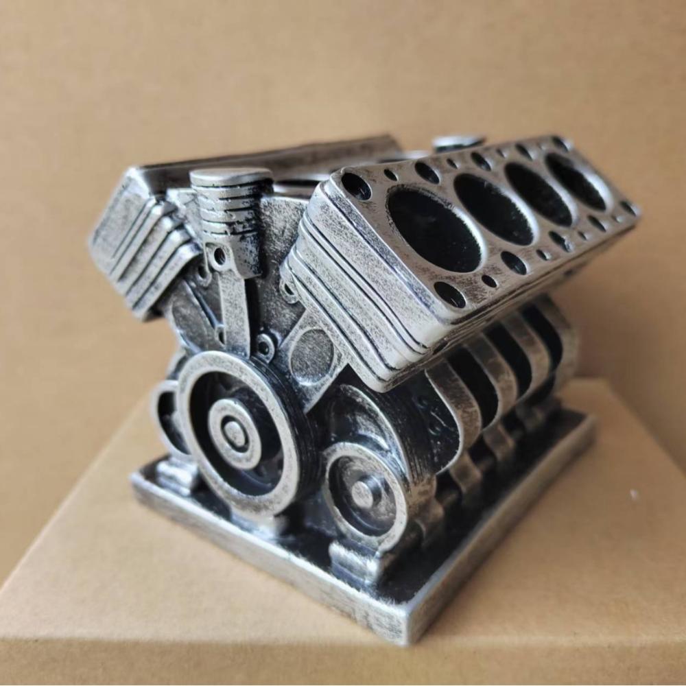 Pen Holder Decorative Cars Engine Home Decoration Accessories Office Desk Pen Holder Storage Creative Ornaments With Auto Engine