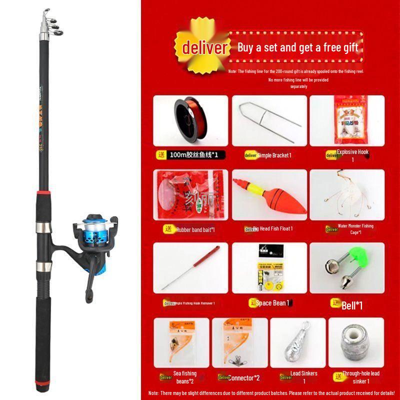 Daiwa Surf Rod: Buy One, Get One Free! Long Cast, Super Hard Casting Rod - Full Set Fishing Gear Equipment.