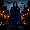 Adult Cloak Cosplay Light Up Features Fleece Fabric Halloween Ghost Dress Demon