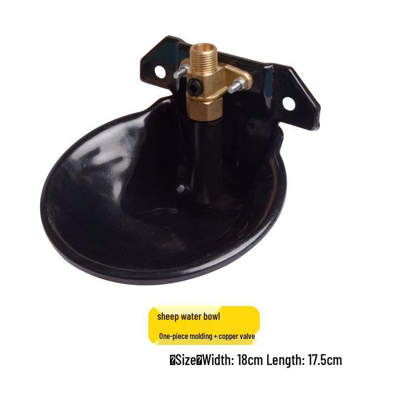 Automatic Drop-Resistant Sheep Water Bowl with Copper Valve and Durable Plastic