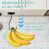2 Piezas/4 Piezas Gancho Soporte para Plátanos Mantenga los Plátanos Frescos Gancho Bajo el Armario Colgador de Plátanos para Artículos de Cocina Utensilios para el Hogar Almacenamiento de Toallas