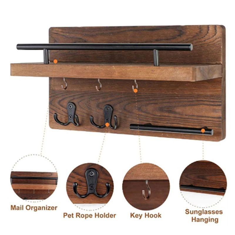 M-Modern-Key Holder Wall Mounted Coat Bag Hanger Rack Key Decorative Hook For Entryway Mudroom Hallway Bathroom Home Decor