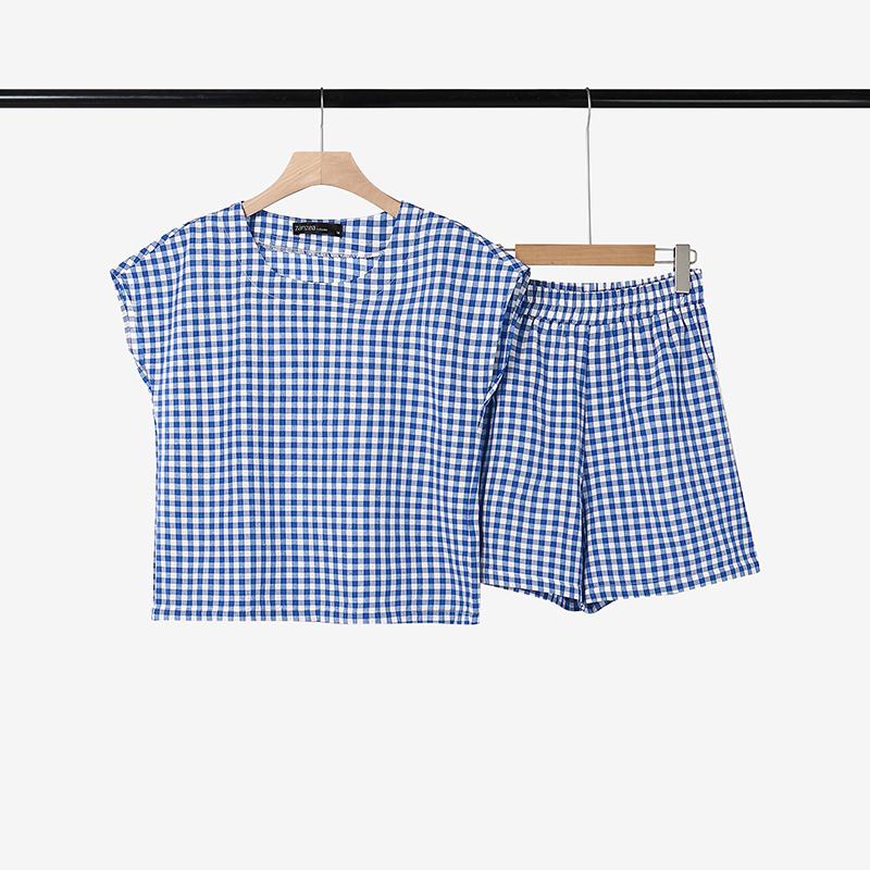 ZANZEA Women Sleeveless Blouse and Shorts Summer Two Piece Suit Sets