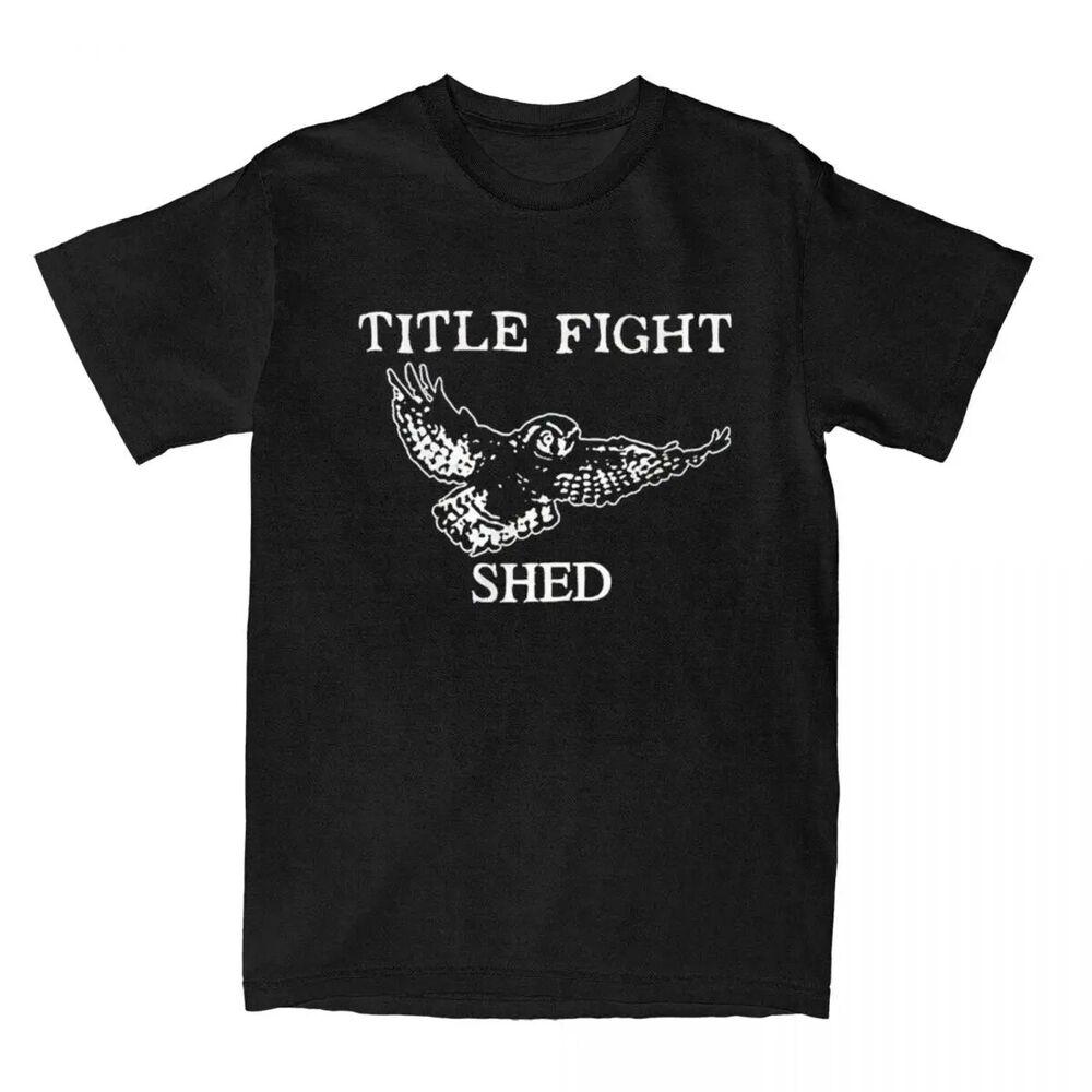 Title Fight Shed Owl for Men Women T Shirts Floral Green Merchandise Awesome Tee Unisex T-Shirt XXL