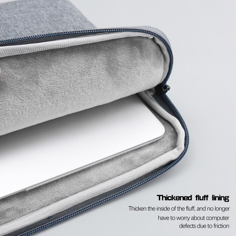 Laptop çantası kol 11 12 13 13.3 14 15 15.4 inç taşıma dizüstü çantası Macbook Air Pro için M1 M2 durumda erkek kadın dizüstü bilgisayar aksesuarları