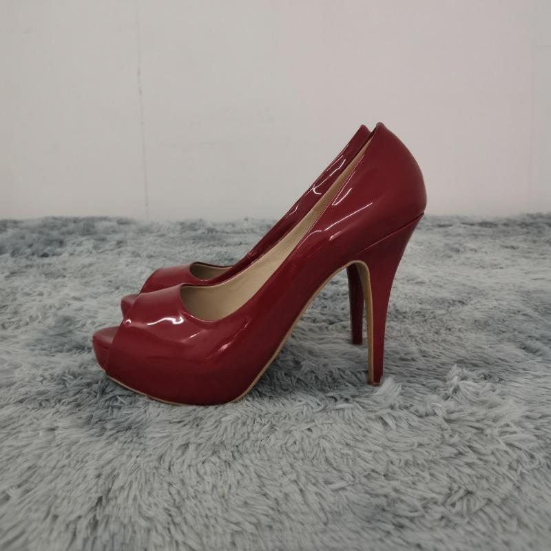 Dámské platformové lodičky na vysokém podpatku Módní Sexy S otevřenou špičkou 12cm Lakované Stilettos Gladiátorky Párty Svatba Jazzové taneční boty