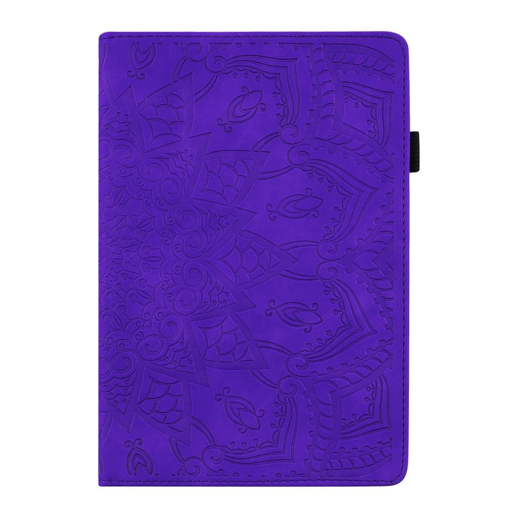 For Lenovo Tab K10C/E10C Tablet Case Card Slots Leather Cover Flower Pattern