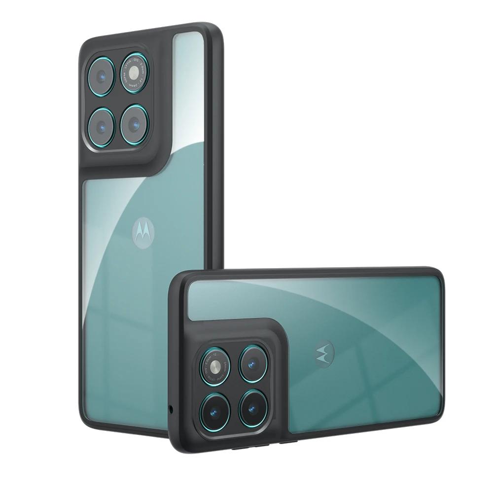 For Motorola Moto Edge 60 Fusion Case Shockproof Frosted Skin Feel Matte PC+TPU Anti-fingerprint Transparent Cover Moto Edge 60 Fusion