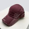 And Women Vintage Bandhnu Solid Color Stripe Baseball Caps Sun Protection Personalized All-Match Street Style Peaked Hats Distressed Fashion