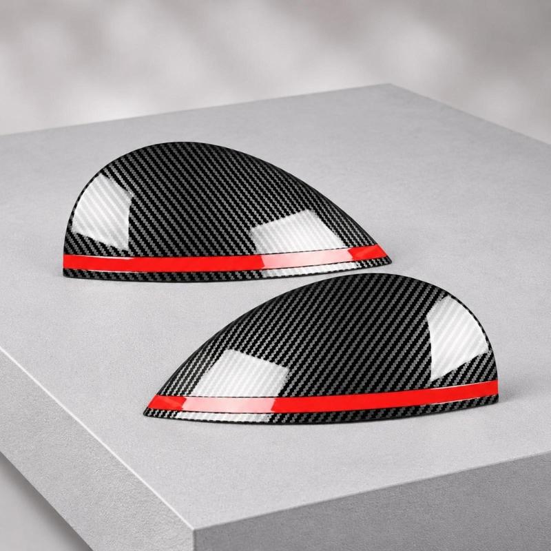 Headlight Brow Trim Pair for Listed F55 F56 F57 Models, Left Right Accent Covers with Adhesive Backing and Coated Finish