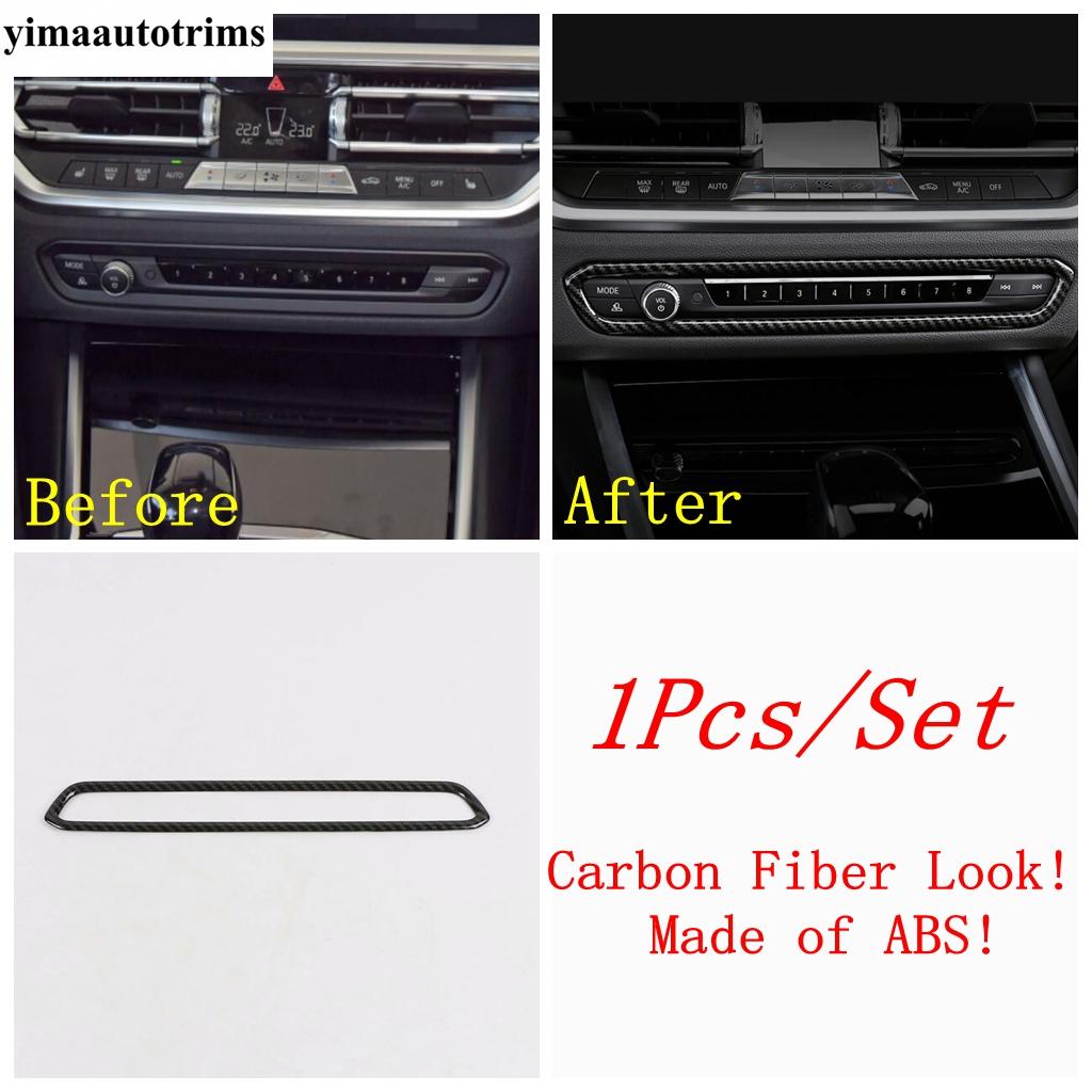 Head Lamp Handle Bowl Dashboard Gear Box Panel Cover Kit Trim ABS Carbon Fiber Look Accessories For BMW 3 Series G20  - 2024