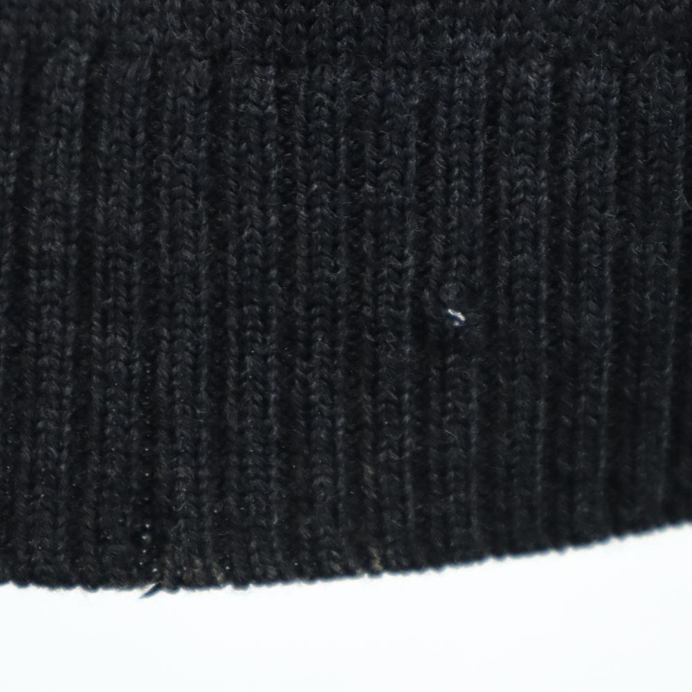 COACH wool Long sleeve Elbow patch sweater XS black knit Men's Used
