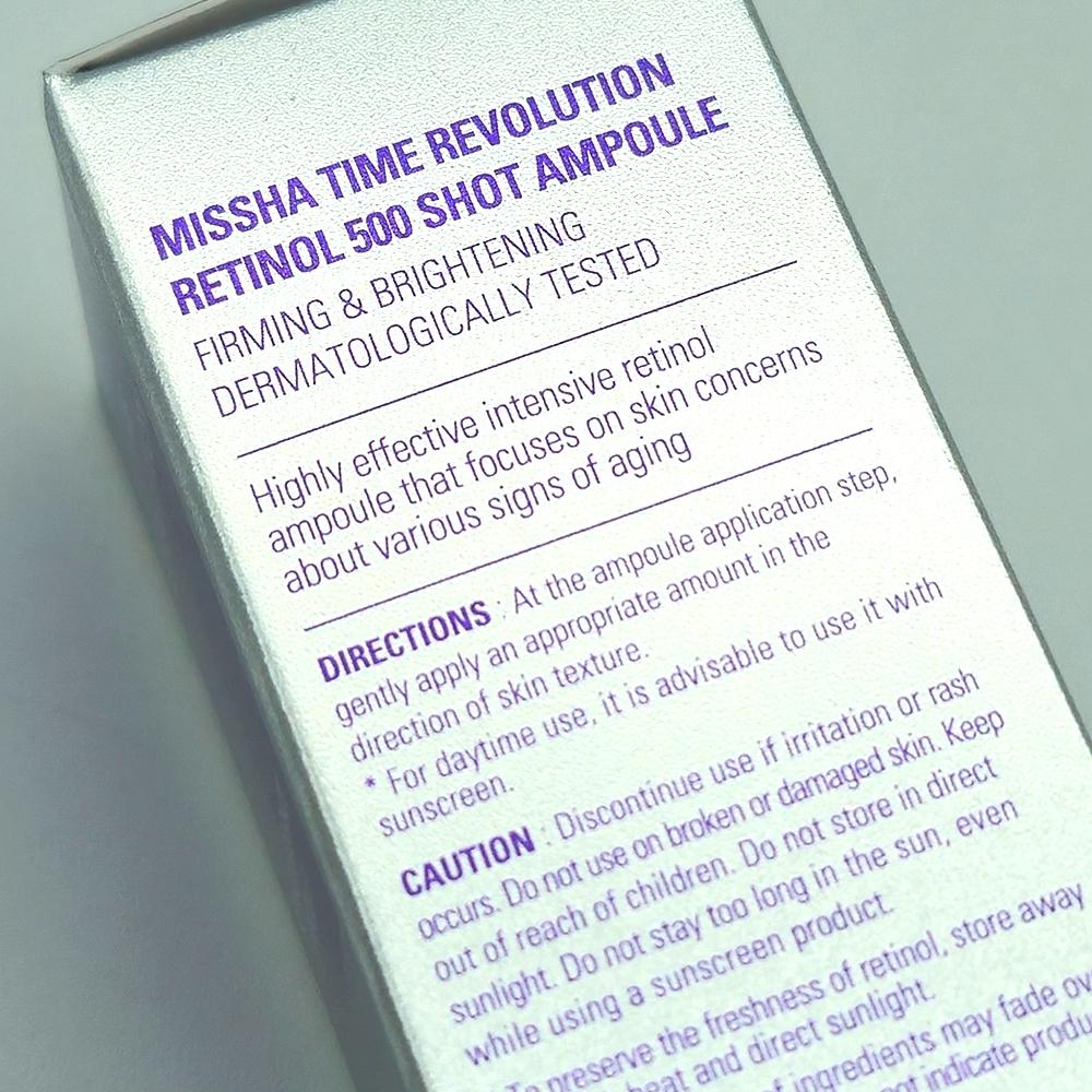MISSHA Time Revolution Retinol 500 Shot Ampoule 10ml