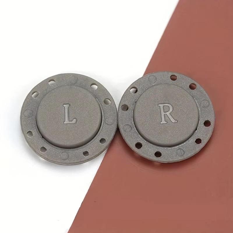 

2pairs Invisible Magnetic Snap Button Clothes Round Plastic Magnetic Concealed Button Coat Cardigan Button Snap Button Acces 2 Pairs сірий