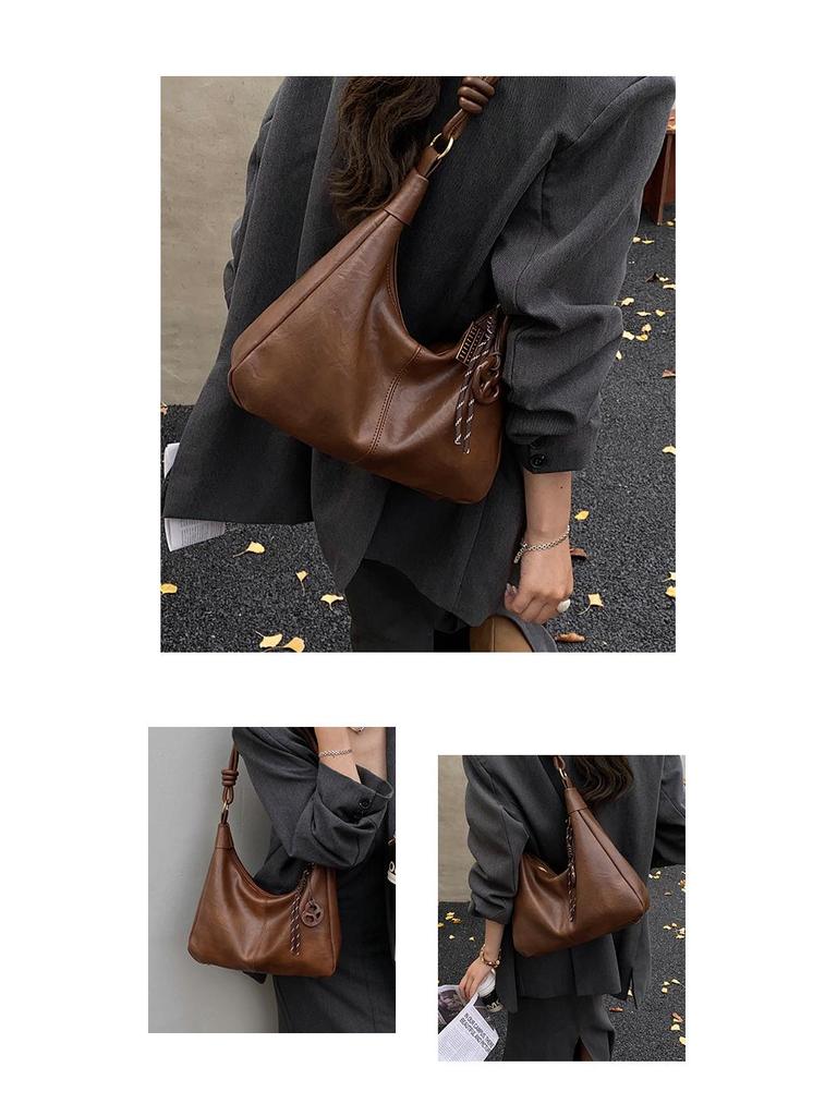 Women's Retro Crossbody Tote Bag (2025) – Large Capacity, Commuter, Single-Shoulder Design