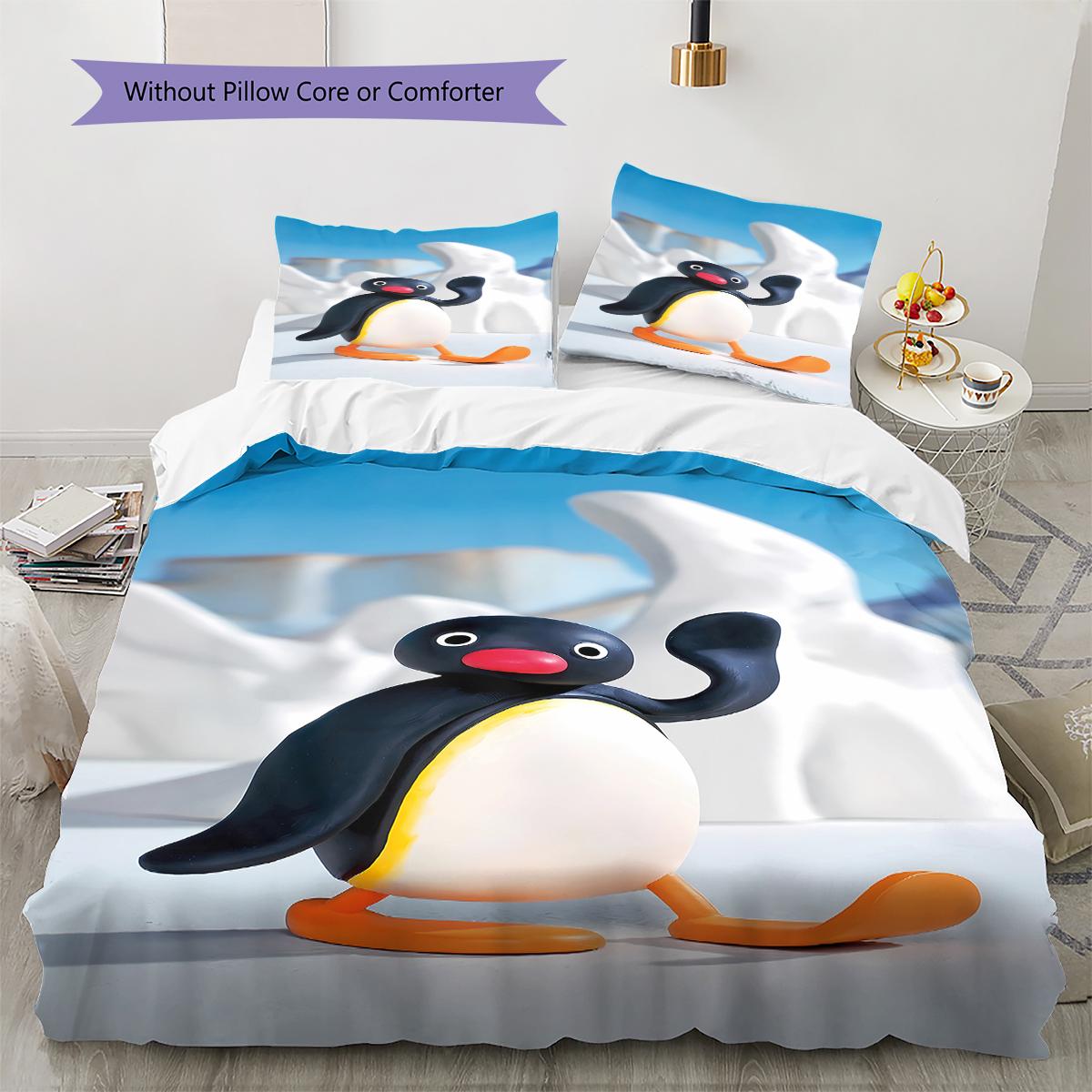 PINGU Raksta Gultasveļa, Segas Komplekts Segas