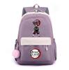 Anime Demon Slayer Printed Backpack for Teenger Student Large Capacity Waterproof Schoolbag Bookbag Women Travel Bag Gift