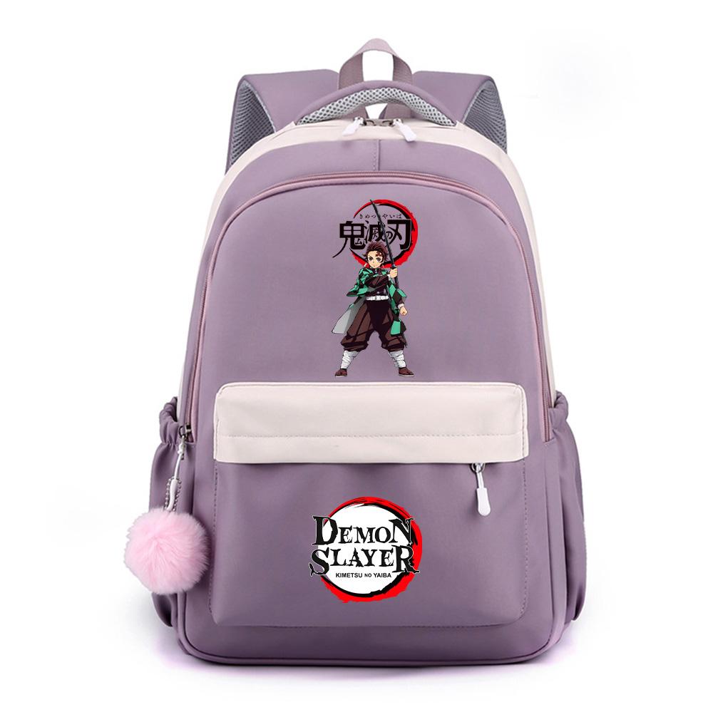 Anime Demon Slayer Printed Backpack for Teenger Student Large Capacity Waterproof Schoolbag Bookbag Women Travel Bag Gift