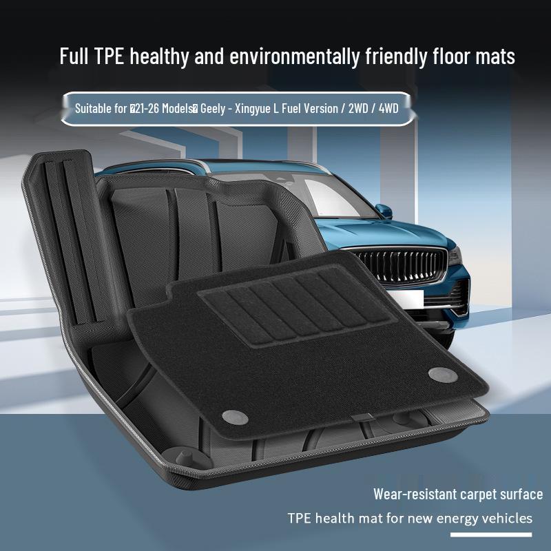 Floor Mats for 2021-2026 Geely Xingyue L: TPE Floor, Trunk, & Seat Back Mats