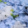 4 Pcs Blue White Artificial Flower Wall Panel Silk Hydrangea Rose Backdrop for Wedding Home Party Decor DIY Photo Background