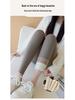 Women's High-Waisted Seamless Fleece Pants with Light Shaping - Antibacterial Base Layer for Autumn/Winter
