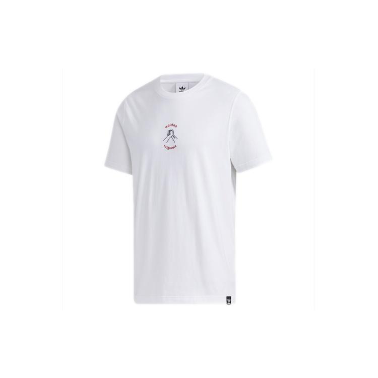 adidas originals MIC Graphic T 1 Sports Short Sleeve White Men s GP3483 XS