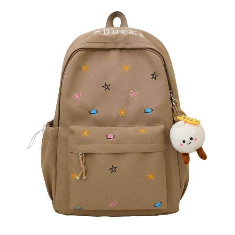 Schoolbag Junior High School Girl School Bag Cute Ins Backpack High School Student Large Capacity Japanese Backpack Star College Student