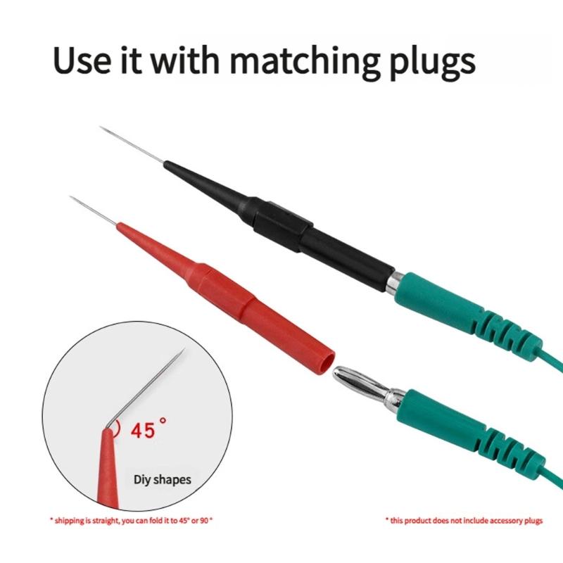 Two Tone Insulation Piercing Probes 4mm Plugs Electrical Tester Circuit Teste For Vehicle Diagnostics & Maintenance
