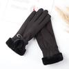 Womens Winter Warm Fleece Lined Touchscreen Gloves Windproof Water Resistant Outdoor Driving Cycling