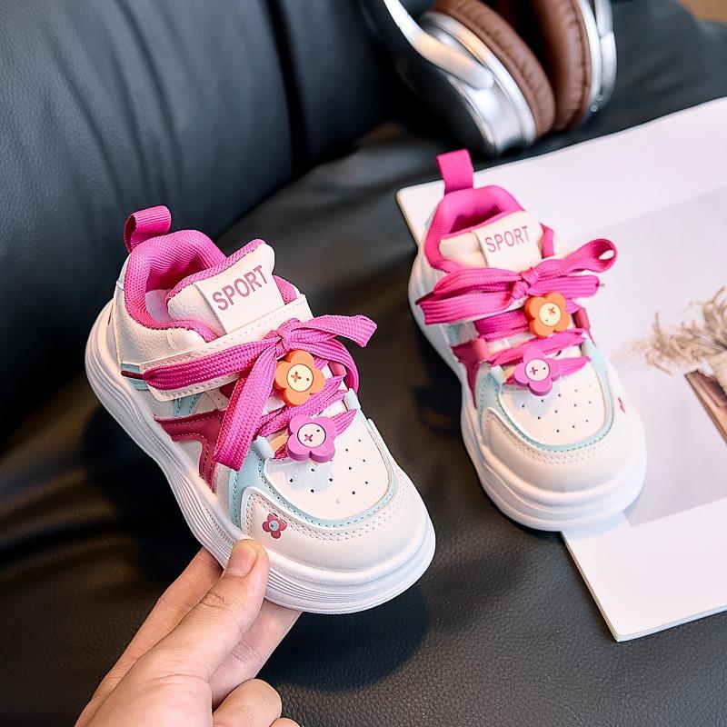 

Children s Low-Top Sneakers, Spring/Autumn New Arrivals, Korean-style Fashion Soft-Sole Anti-slip Breathable Casual Sneakers for Toddlers & Kids. 30 рожевий