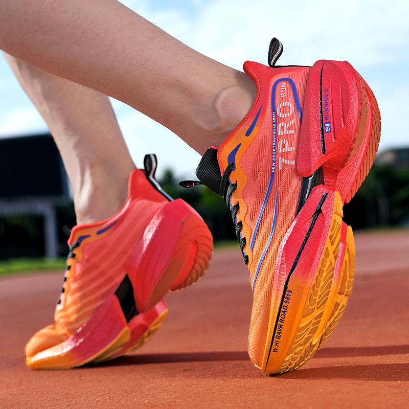 Marathon Carbon Plate Sport Laufschuhe Herren Atmungsaktiv Leicht Damen Outdoor Bequem Rutschfest Trainings-Sneaker