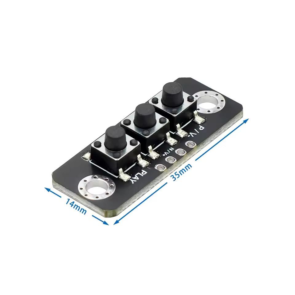 1/2/3/4/5/6 bit Independent Button Module MCU External Button Module Micro Switch ButtonBoard ForBluetooth Power Amplifier