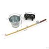 1:12 Scale Doll House Miniature Bucket + Fishing Rod Bench Set
