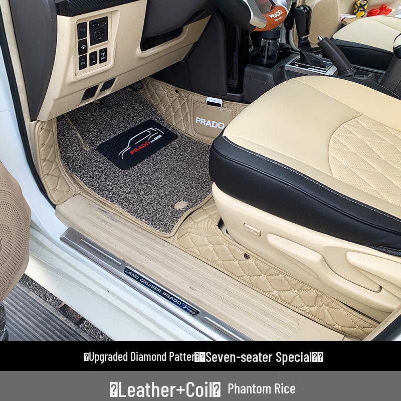 Prado 2700 Middle East Version 7-Seat Leather Floor Mats for Land Cruiser Interior Modification