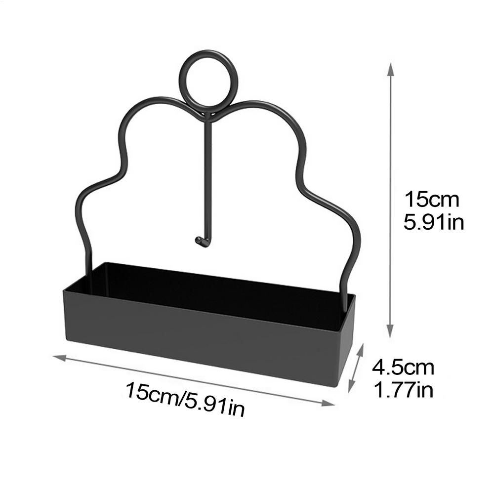 

Креативная подставка для москитных спиралей с подносом и ручкой, летний день, железная, для репеллентных благовоний, тарелка-подставка, домашний декор чёрный