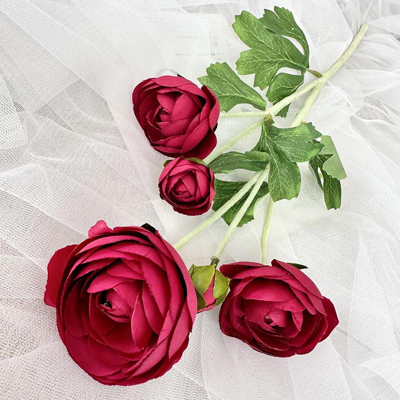 Rose Wedding Decor Artificial Flower Set With Velvet Texture For Home And Event Use