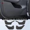 Tesla Model T PU Leather Car Door Kick Mats, 4 Colors Available: Black