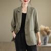 [In Stock] 2025 Spring Artistic Loose Lapel Long Sleeve Women's Suit Jacket