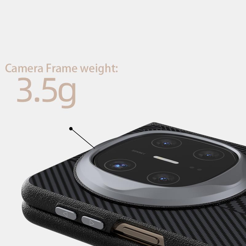 For Huawei Mate X6 Carbon Fiber Case Slim Magsafe Magnetic Wireless Charger Flip Foldable Case Alloy Lens Anti-slip Grip Funda