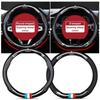 Car Steering Wheel Cover Breathable Anti Slip PU Leather Steering Cover For Peugeot 308 307 206 208 207 3008 508 407 2008 5008