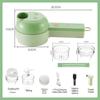 4 In 1 Vegetable Cutter Multifunctional Handheld Electric Wireless Chop Garlic Mash Minced Slice Onion Cutting Cooking Gadget