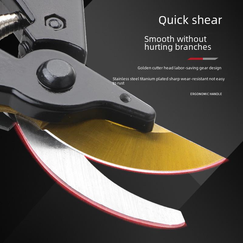 Heavy-Duty SK5 Steel Pruning Shears for Thick Branches, Gardening, and Nursery Tasks