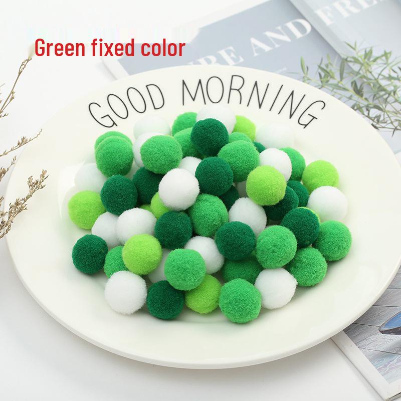 In Stock: High Elasticity Fluffy Polyester Hairball for DIY Handmade Clothing Accessories