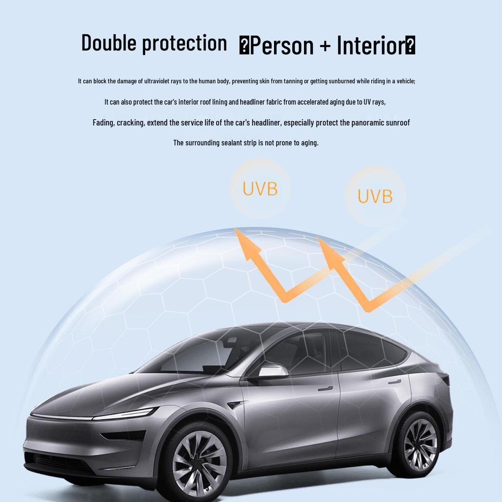 Car Panoramic Sunroof Sunshade - Heat Insulation & Sun Protection