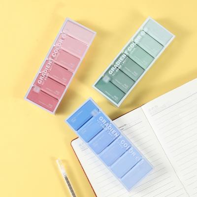 1 Box 6 Pieces Cute Kawaii Gradation Correction Tape Altered Tools School Office Corrector Stationery Sweet Novelty Supplies